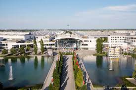 Messe München trade fair centre in Riem
