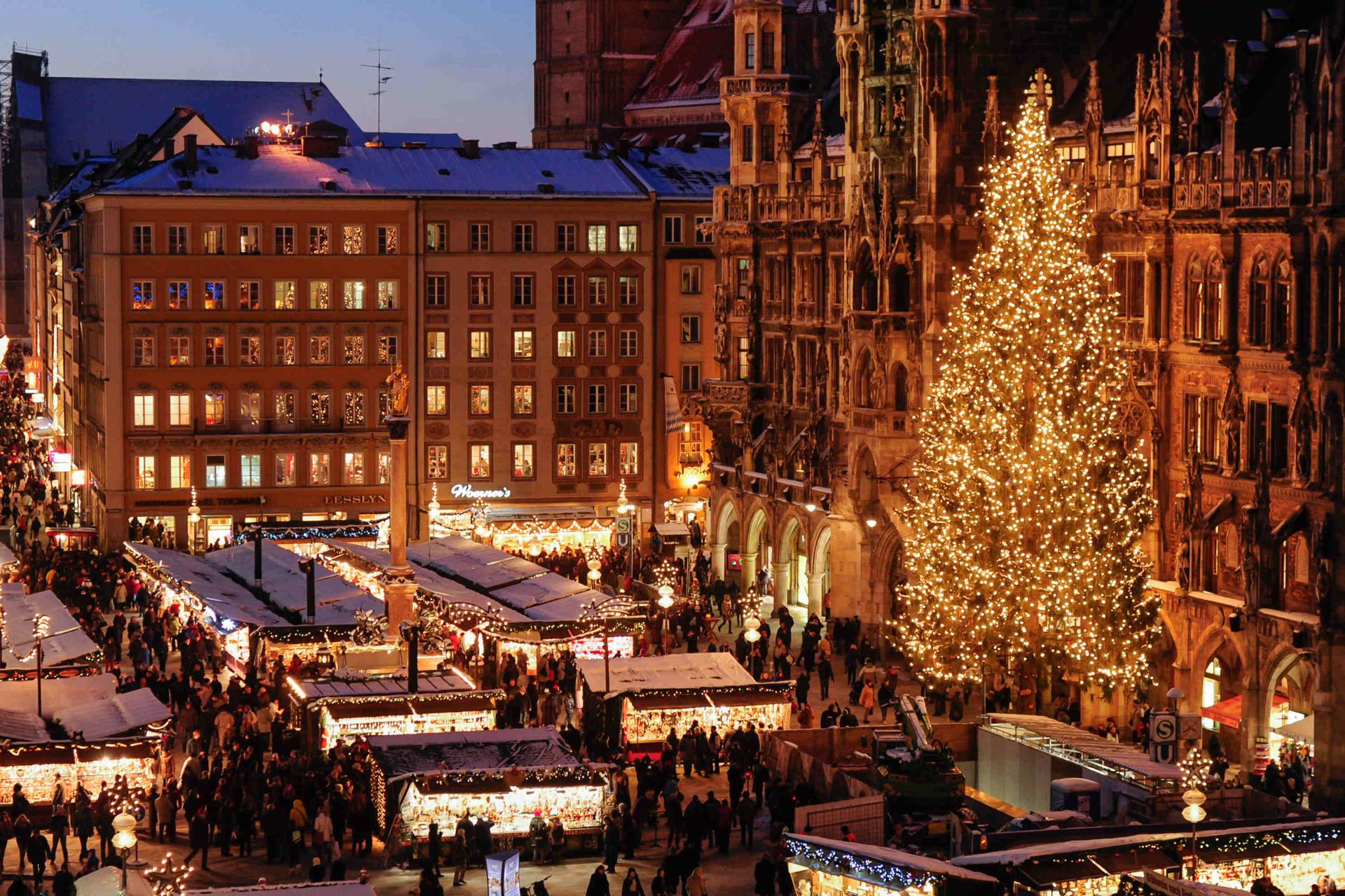 Mercado de Navidad en el casco antiguo de Múnich