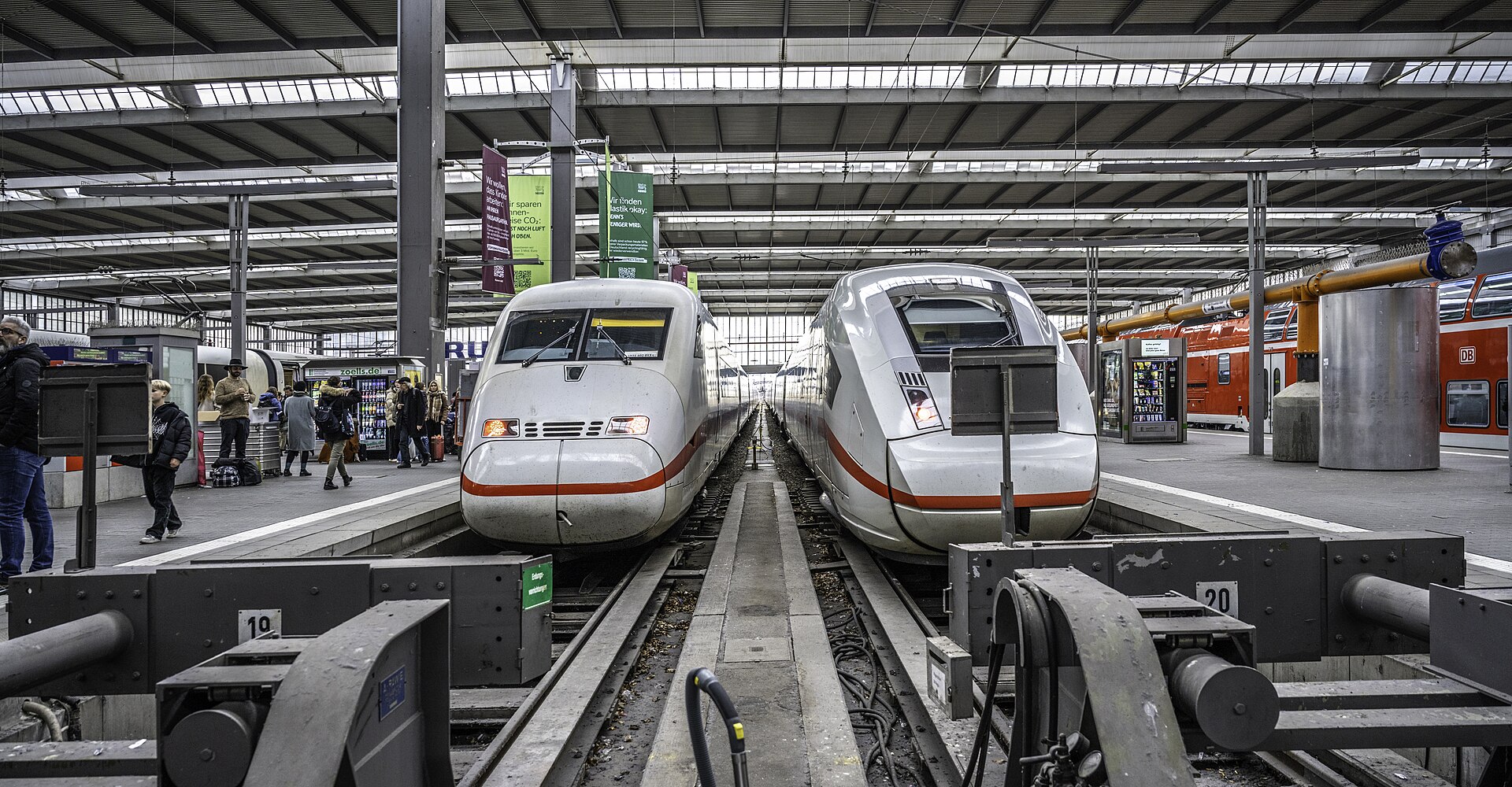 Trenes en la estación central de Múnich